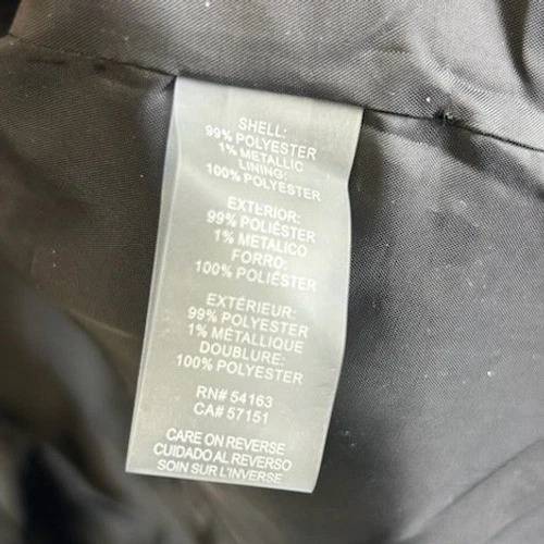 Tommy Hilfiger Blazer Women's Size 14 Black White Metallic Tweed Jacket - Image 6