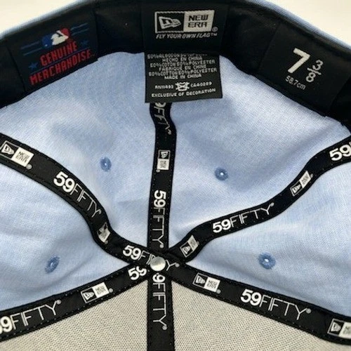 New Era Hat Men's Size 7 3/8 Los Angeles Dodgers 59FIFTY Fitted MLB Cap Blue - Image 3