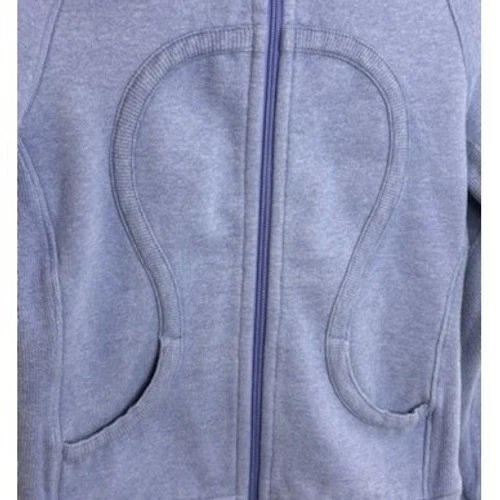 Lululemon Thick Hoodie Women's Size 4 Periwinkle Purple Full Zip Yoga Jacket - Image 6