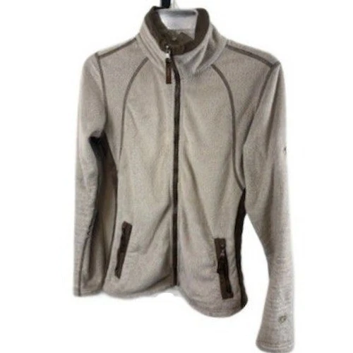 KUHL Fleece Women's Size XS Gray Vail Embroidered Logo Full Zip Jacket Cozy - Image 2