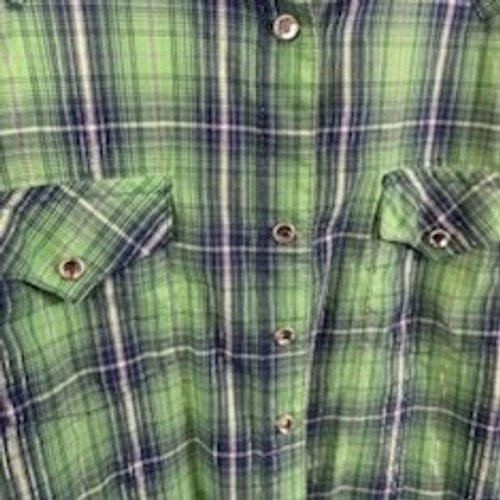 Wrangler Shirt Men's Size XL Green Blue Plaid Western Pearl Snap Long Sleeve - Image 4