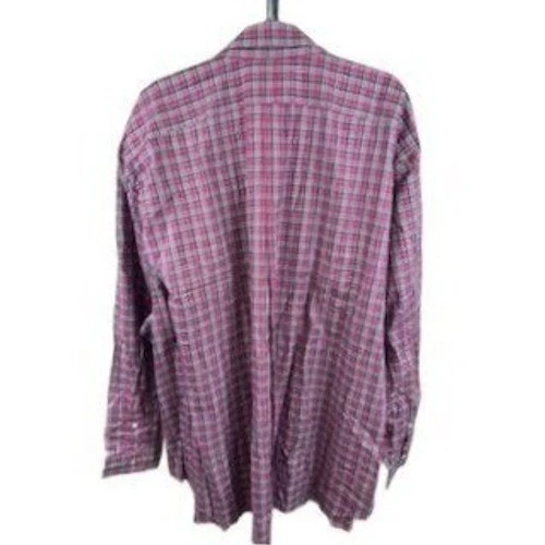 New Ralph Lauren Plaid Shirt Men's Size 4XB Pink Blue Classic Fit Button Down - Image 3