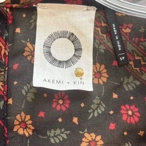 Akemi + Kin Anthropologie Dress Women's Size Small Boho Embroidered Bell Sleeve - Image 6