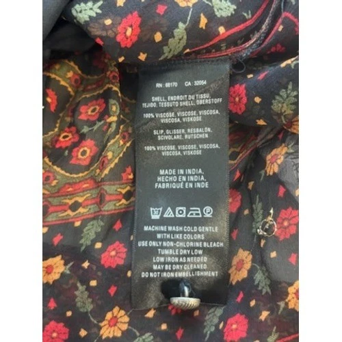 Akemi + Kin Anthropologie Dress Women's Size Small Boho Embroidered Bell Sleeve - Image 7