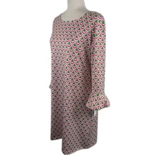 New Beacon Hill Pink Geometric UV Breathable Performance Dress Size Medium - Image 2