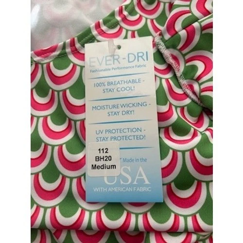 New Beacon Hill Pink Geometric UV Breathable Performance Dress Size Medium - Image 5