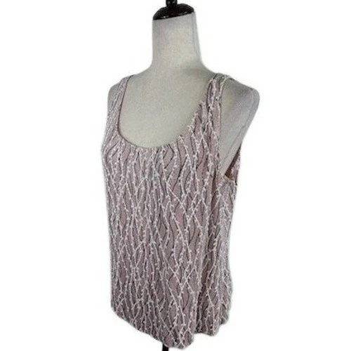 Alex Evenings Women's Pink Sequin Twinset Camisole Jacket Formal Party Size XL - Image 2