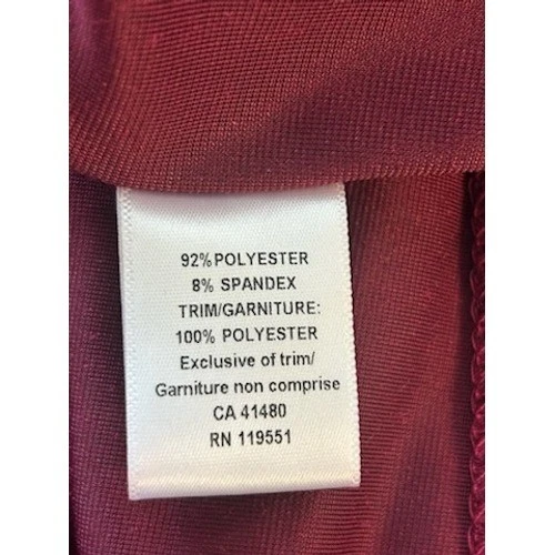 New Gentle Fawn Anthropologie Burgundy Velvet Mini Dress Long Sleeve Size Medium - Image 5