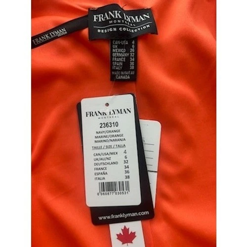 New Frank Lyman Montreal Bold Floral Tropical Print Blazer Jacket Size 4 - Image 4