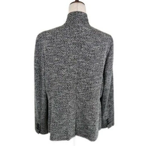 Talbots Women's Blazer Jacket XL Black Gray Tweed Career Work Business Size XL - Image 3