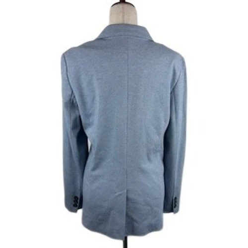 Talbots Aberdeen Blazer Jacket Blue Gray Career Women's Size 16 - Image 4