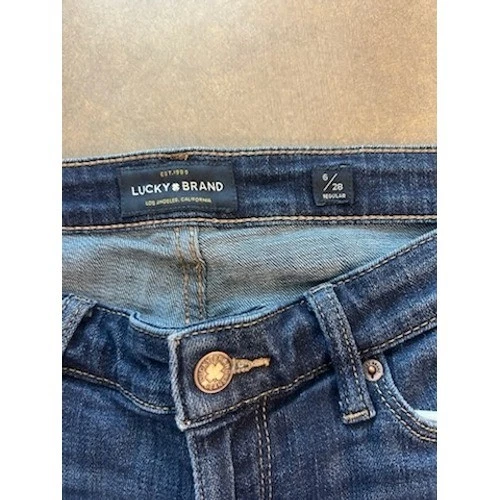 Lucky Brand Sweet Straight Leg Jeans Womens Dark Wash Denim Size 6/28 - Image 3