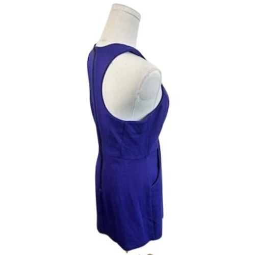 Milly Purple Sleeveless Dress Racerback Mini Size M - Image 3