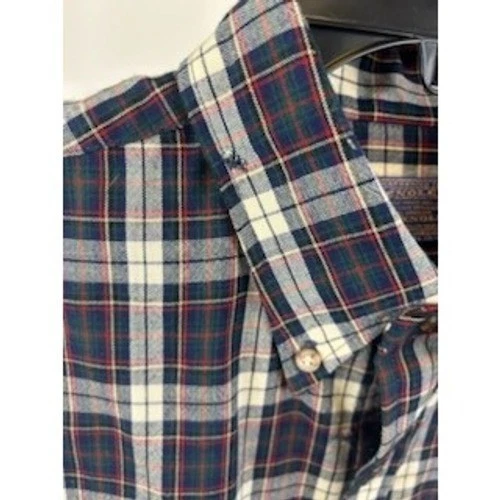 Vintage Pendleton USA Wool Flannel Plaid Button Up Long Sleeve Shirt Size Large - Image 3
