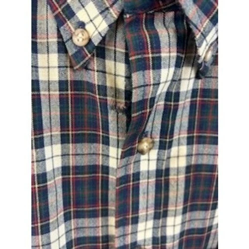 Vintage Pendleton USA Wool Flannel Plaid Button Up Long Sleeve Shirt Size Large - Image 5