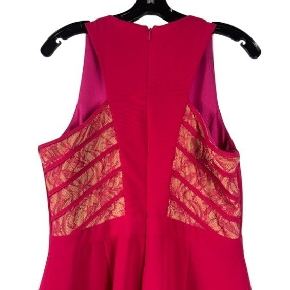 New Adelyn Rae Dress Women's Size Large Pink Sleeveless Ruffle Tiered Skirt - Image 5