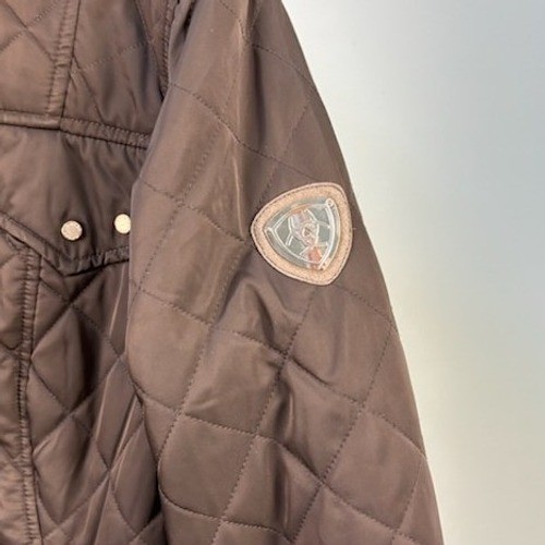 Ariat Women's Size Medium Brown Quilted Full Zip Equestrian Jacket No Belt - Image 5