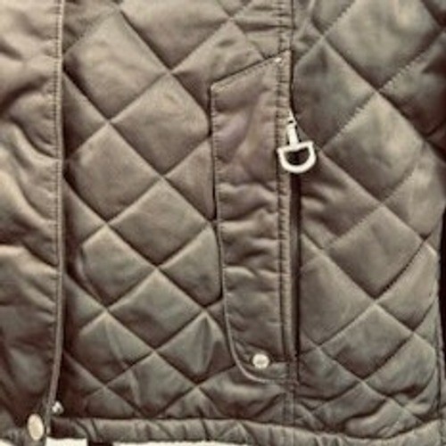 Ariat Women's Size Medium Brown Quilted Full Zip Equestrian Jacket No Belt - Image 8