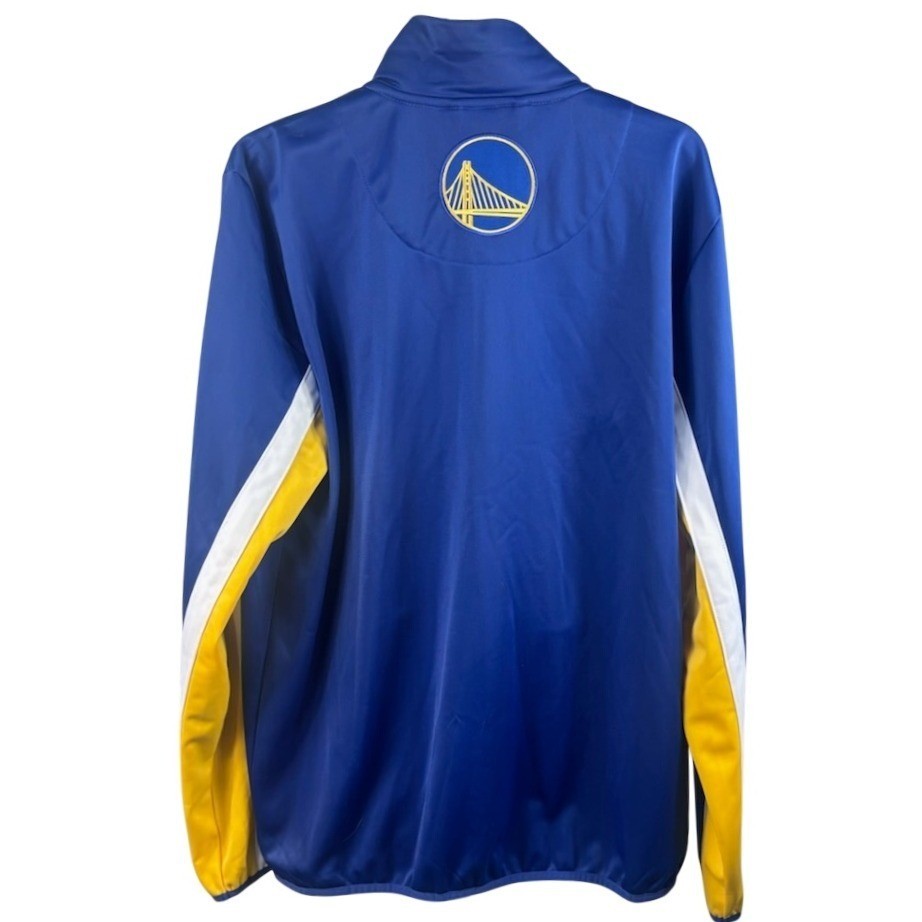 New Golden State Warriors Traxk Jacket Men's Size Large Blue Yellow Full Zip - Image 3