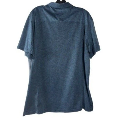 KUHL Men's Size XL Blue Heathered Short Sleeve Outdoor Polo Shirt Top - Image 3