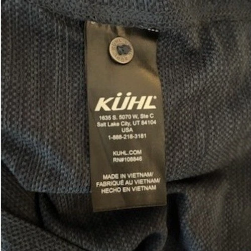 KUHL Men's Size XL Blue Heathered Short Sleeve Outdoor Polo Shirt Top - Image 7