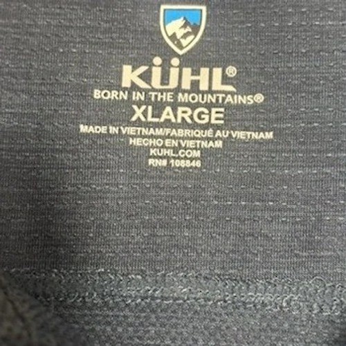 KUHL Men's Size XL Blue Heathered Short Sleeve Outdoor Polo Shirt Top - Image 8