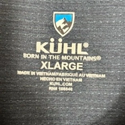 KUHL Men's Size XL Blue Heathered Short Sleeve Outdoor Polo Shirt Top - Image 9