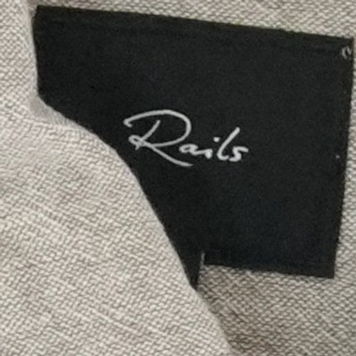 Rails Linen Shirt Men's Size XL Bulgur Oat Linen Cotton Hayes Button Fromt - Image 4