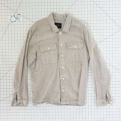 Rails Linen Shirt Men's Size XL Bulgur Oat Linen Cotton Hayes Button Fromt - Image 7