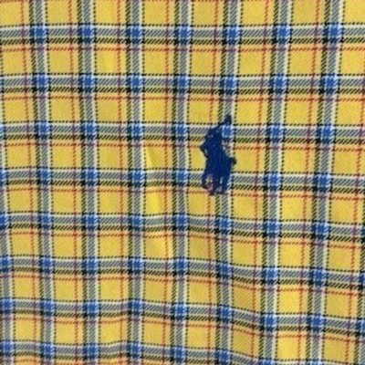 Ralph Lauren Shirt Men's Size Medium Yellow Flannel Classic Fit Button Down - Image 4