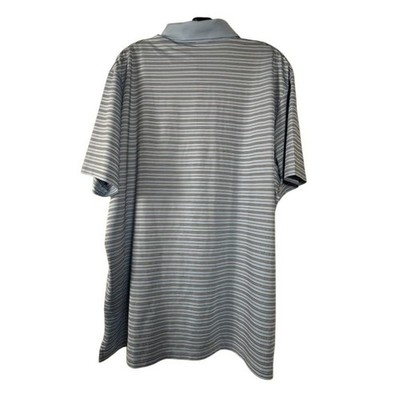 Polo Ralph Lauren Men's Size XL Blue Striped Performance Golf Polo Shirt - Image 2