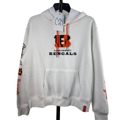 New Ultra Game Cincinnati Bengals Women's Size Medium White NFL Team Hoodie - Image 8