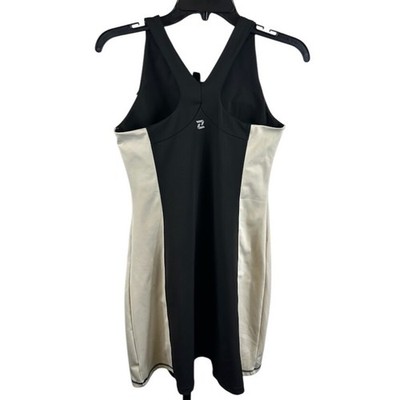Zelos Racerback Tennis Golf Pickleball Dress Black Beige Athletic Size Small - Image 2