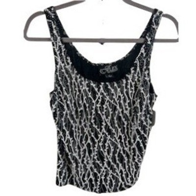 New Alex Evenings Women's Size Large Black White Twinset 2 Piece Jacket Top Set - Image 3