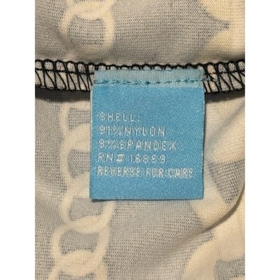 J.McLaughlin Black Gold Chain Print Faux Wrap Dress Size Medium - Image 5