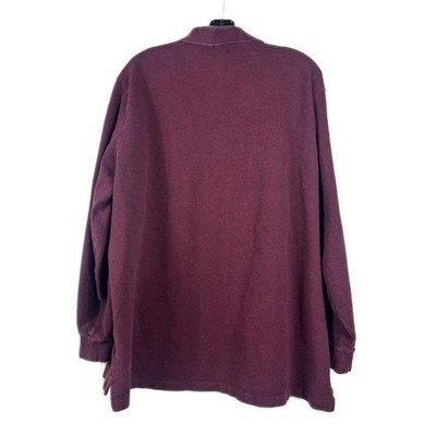 Polo Ralph Lauren Men's Size XXL Burgundy Classic Fit Long Sleeve Polo Shirt Top - Image 2