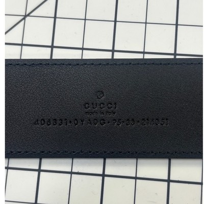 Gucci GG Marmont Belt Black Leather Gold Buckle Size 40 Authentic Men's Women's - Image 3