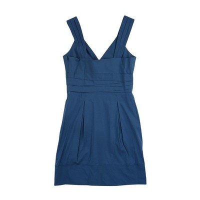 BCBGMAXAZRIA Cocktail Dress Women's Size 2P Blue Pleated Mini Kentucky Derby - Image 3