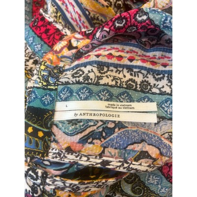 Anthropologie Calais Jumpsuit Boho Sleeveless Casual Wide Leg Size Large - Image 4