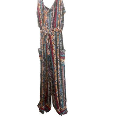 Anthropologie Calais Jumpsuit Boho Sleeveless Casual Wide Leg Size Large - Image 6