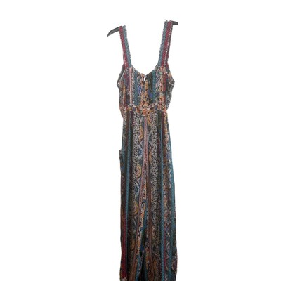Anthropologie Calais Jumpsuit Boho Sleeveless Casual Wide Leg Size Large - Image 7
