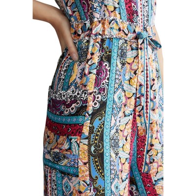 Anthropologie Calais Jumpsuit Boho Sleeveless Casual Wide Leg Size Large - Image 8