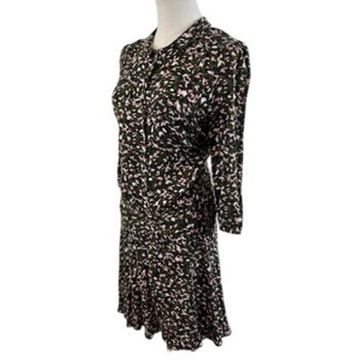 Zadig & Voltaire Raspail Leo Dress Women's Long Sleeve Camo Floral Size Large - Image 2