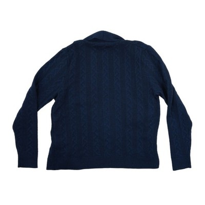 Penguin Munsingwear Sweater Men's Size XL Navy Cable Knit Shawl Collar Cardigan - Image 2