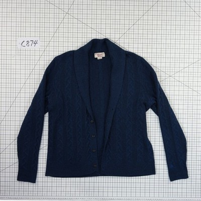 Penguin Munsingwear Sweater Men's Size XL Navy Cable Knit Shawl Collar Cardigan - Image 4