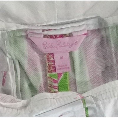 Lilly Pulitzer Cropped Pants Women's Size 14 Pink Green Lionfish Pedal Ankle - Image 4