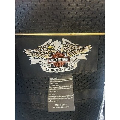 Harley Davidson Motorcycle Jacket Switchback Vented Riding Biker Black Size XL - Image 3