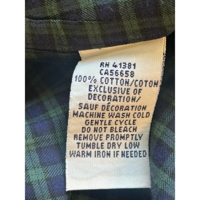 Ralph Lauren Mens Green Blue Plaid Long Sleeve Button Down Shirt Size 2XLT - Image 5