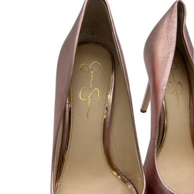 Jessica Simpson JS Praylee Dolly Pink Shiny Pointed Toe Stiletto Heels Size 10M - Image 5