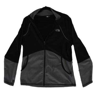 The North Face Jacket Womens XL Full Zip Black Grey Colorblock Athletic Track - Image 2